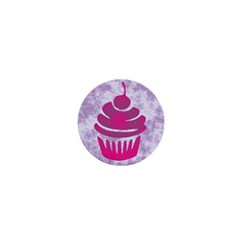 Cupcake Food Purple Dessert Baked 1  Mini Magnets by HermanTelo