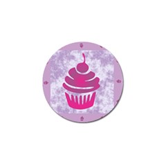 Cupcake Food Purple Dessert Baked Golf Ball Marker