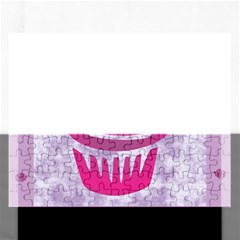 Cupcake Food Purple Dessert Baked Rectangular Jigsaw Puzzl by HermanTelo