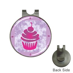 Cupcake Food Purple Dessert Baked Hat Clips With Golf Markers