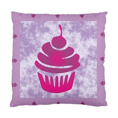 Cupcake Food Purple Dessert Baked Standard Cushion Case (two Sides) by HermanTelo