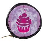 Cupcake Food Purple Dessert Baked Mini Makeup Bag Back