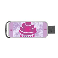 Cupcake Food Purple Dessert Baked Portable Usb Flash (two Sides)