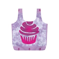 Cupcake Food Purple Dessert Baked Full Print Recycle Bag (s)