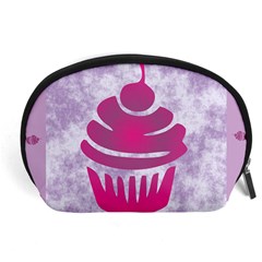 Cupcake Food Purple Dessert Baked Accessory Pouch (large)