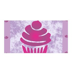 Cupcake Food Purple Dessert Baked Satin Wrap by HermanTelo