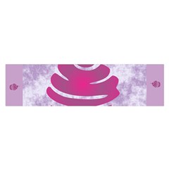 Cupcake Food Purple Dessert Baked Satin Scarf (oblong)