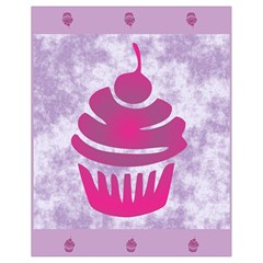 Cupcake Food Purple Dessert Baked Drawstring Bag (small) by HermanTelo