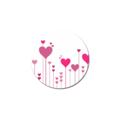 Heart Rosa Love Valentine Pink Golf Ball Marker