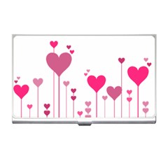 Heart Rosa Love Valentine Pink Business Card Holder