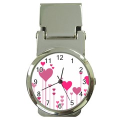 Heart Rosa Love Valentine Pink Money Clip Watches