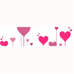 Heart Rosa Love Valentine Pink Large Bar Mats