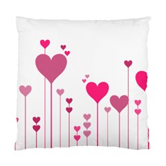 Heart Rosa Love Valentine Pink Standard Cushion Case (one Side)