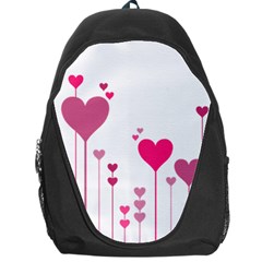 Heart Rosa Love Valentine Pink Backpack Bag