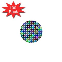 Geometric Background Colorful 1  Mini Magnets (100 Pack)  by HermanTelo