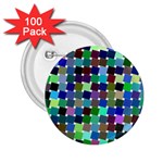 Geometric Background Colorful 2.25  Buttons (100 pack)  Front