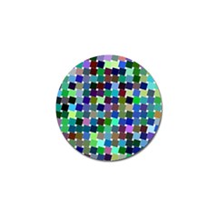 Geometric Background Colorful Golf Ball Marker (4 Pack)