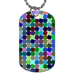 Geometric Background Colorful Dog Tag (two Sides)