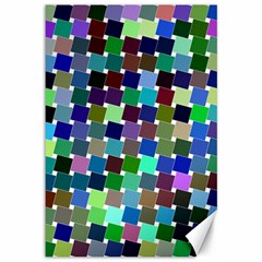 Geometric Background Colorful Canvas 12  X 18 