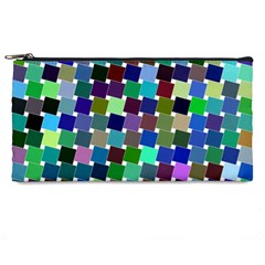 Geometric Background Colorful Pencil Cases