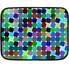 Geometric Background Colorful Double Sided Fleece Blanket (mini) 