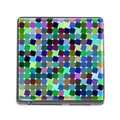 Geometric Background Colorful Memory Card Reader (square 5 Slot)