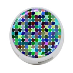 Geometric Background Colorful 4-port Usb Hub (two Sides)