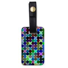 Geometric Background Colorful Luggage Tag (one Side)