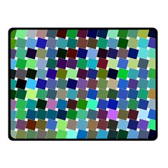 Geometric Background Colorful Double Sided Fleece Blanket (small) 