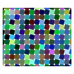 Geometric Background Colorful Double Sided Flano Blanket (small) 