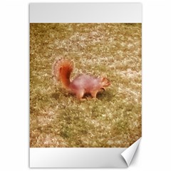 Squirrel Canvas 12  X 18  by Riverwoman