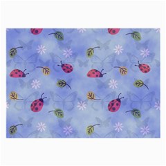 Ladybug Blue Nature Large Glasses Cloth by HermanTelo