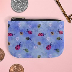 Ladybug Blue Nature Mini Coin Purse