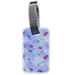 Ladybug Blue Nature Luggage Tag (two Sides)