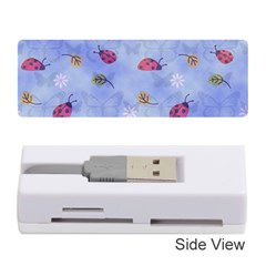 Ladybug Blue Nature Memory Card Reader (stick) by HermanTelo