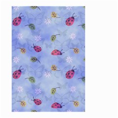 Ladybug Blue Nature Small Garden Flag (two Sides)