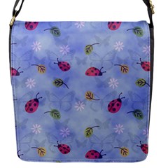 Ladybug Blue Nature Flap Closure Messenger Bag (s) by HermanTelo