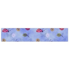 Ladybug Blue Nature Small Flano Scarf by HermanTelo