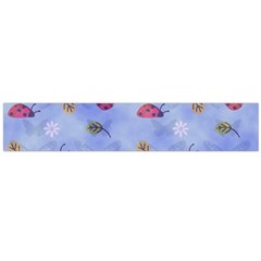 Ladybug Blue Nature Large Flano Scarf 