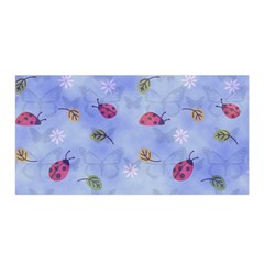 Ladybug Blue Nature Satin Wrap