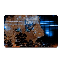 Landscape Woman Magic Evening Magnet (rectangular) by HermanTelo