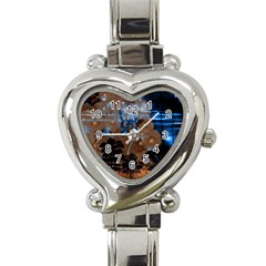 Landscape Woman Magic Evening Heart Italian Charm Watch