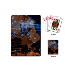 Landscape Woman Magic Evening Playing Cards (mini)