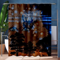 Landscape Woman Magic Evening Shower Curtain 60  X 72  (medium) 