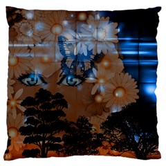 Landscape Woman Magic Evening Large Cushion Case (two Sides)