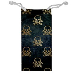 Golden Glitter Skeleton Gothic Jewelry Bag