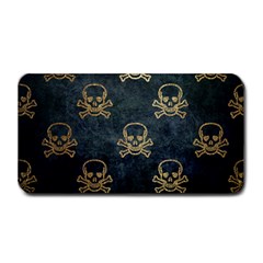 Golden Glitter Skeleton Gothic Medium Bar Mats