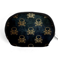 Golden Glitter Skeleton Gothic Accessory Pouch (medium)