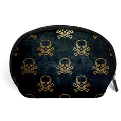 Golden Glitter Skeleton Gothic Accessory Pouch (large)