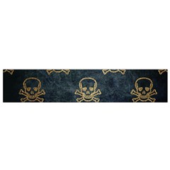 Golden Glitter Skeleton Gothic Small Flano Scarf by HermanTelo